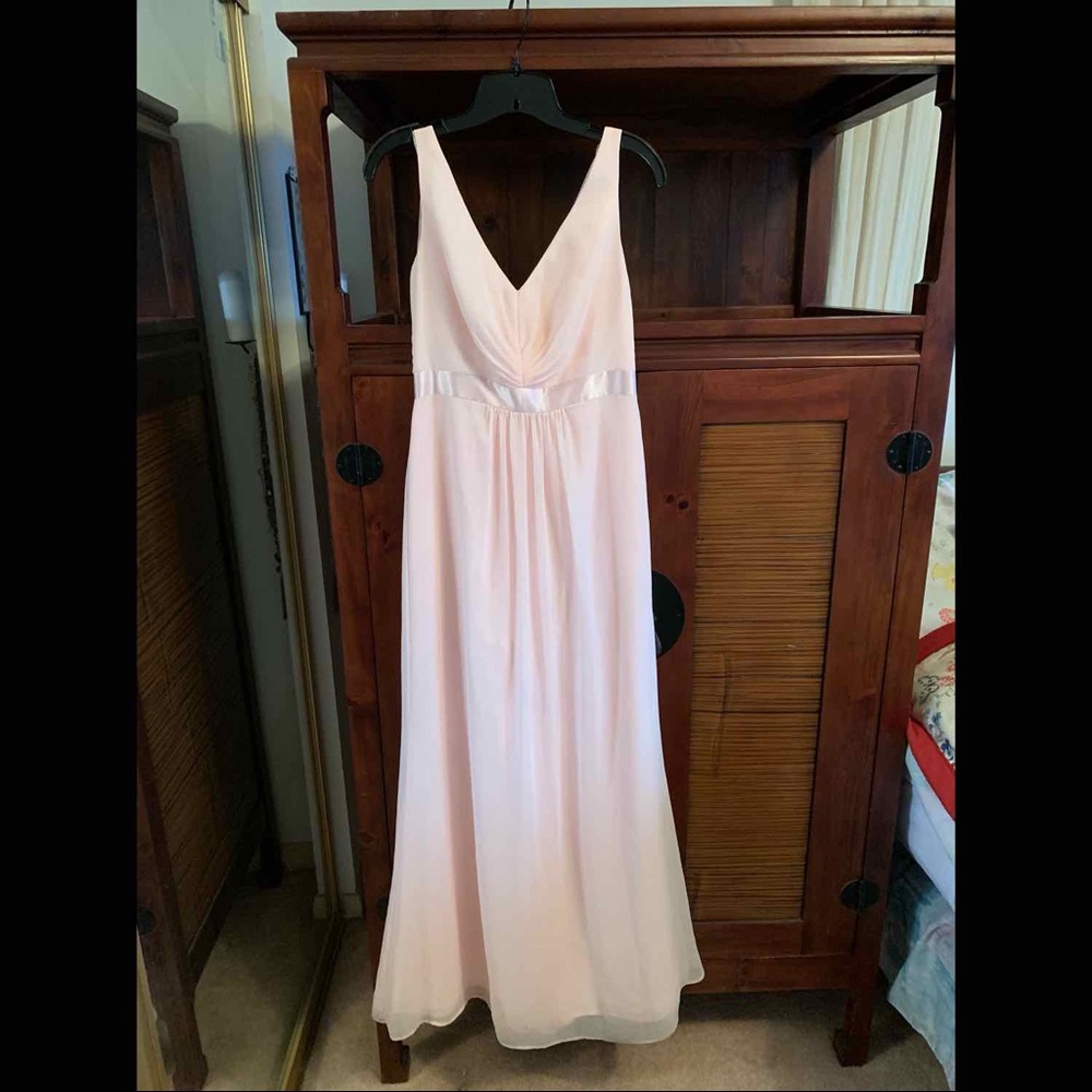 David’s Bridal dress. Size 6. Color Petal.
